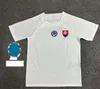 Nueva Jersey de fútbol de Eslovaquia 24 25 Camisa de fútbol blanco Blanco Blanco Azul en casa 2024 2025 Sweinshirt Ropa