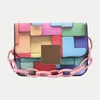 Вечерние сумки 2024 Лето -хит Цвет плеча для женских цепей Crossbody Messenger Supt Sukle Fashion PU