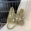 Mode -Strass -glänzende Handtasche Frauen funkelnden Abendkupplungsbeutel Luxus Design Kausalhandtasche Ladies Umhängetasche 240506