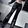 Женские брюки Capris goth Dark Velvet Mall Готическая эстетическая эмо -брюки Грант панк с высокой талией повседневные брюки Женская модная напечатанная одежда Y240504