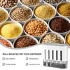 Opslagflessen 5-grids droge voedselcontainer korrel dispenser rijst emmer doos jar cirkelvormige keukentank woningbenodigdheden