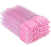 300Pcs Shiny Pink Disposable Micro Eyelash Brushes Crystal Mascara Wands Applicator Eyebrow Comb Eyelash Brushes Makeup Tool Kit9511811