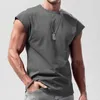 Sommer Bodybuilding Weste Top Fashion enge trockene Qualität Locker Fit Herren Casual Trend Workout ärmellose Trainingstank 240426