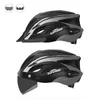 Superide Rechargeable Casque de vélo de route Men des femmes à vélo avec Visor Rearlight Sports MTB Bicycle TT Lens 240428