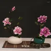 Kwiaty dekoracyjne w stylu chiński Symulacja Magnolia Bukiet Dekoracja salonu stolik kawowy foyer kwiatowe ozdoby