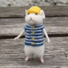Craft Diy Mouse Rice de lana Felting Juguete Doll Kit de aguja Poked Kit de lana Kits de lana no fingido Bag Bag Fantent Toy Regalo