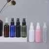 Garrafas de armazenamento 10pcs/conjunto 30/50ml/60ml/100ml vazio colorido atomizador de spray de estimação de estimação portátil reabastecido Recipiente de desinfeto líquido