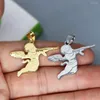 Pendant Necklaces 2Pcs/lot Cupid Eros Angel For Necklace Bracelets Jewelry Crafts Making Findings Handmade Stainless Steel Charm