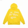 Sweats à capuche masculine 2024fw sweat à capuche jaune hommes 1 Print Print Ye Vous devez être né de nouveau à capuche Hip Hop Pullovers H240507