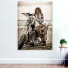 Accessori Seaside Motorcycle Rider Dipinti a parete riparazioni Garage casa banner decorativi poster stampe appese bandiera regalo per uomo