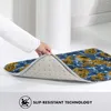 Badmatten gelbe Rosen Bodenmatte für Dusche Home Eingangsvogel Schnell trockener Badezimmer Schutz ohne Schlupf Toilettenpad