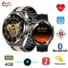 Watches 1,62 "Men 4 GB pamięci Muzyka odtwarzanie dźwięku Smart Watch Compass NFC Wireless Charge Sports Fitness Smartwatch