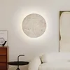 Wandlampen Noordelijke corridor Wabi-Sabi Homestay Lichten Natural Stone Lamp Round Bedside Dining Room Sfeer Art Deco