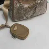 Luxus -Unterarm -Dreieck Frauen Herren Halbmond -Bag Designer Schulter Crescent Bags Voller Diamant Hobo Drei in einer Bohrtasche Lady Handtasche Hochwertige Kreuzkörper