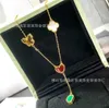 Designer Van Chaohua Collier 925 Sterling Silver plaqué 18 carkets Gold Clover Butterfly Feuille de feuille de feuilles