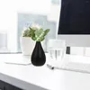 Vazen keramische witte vaas kleine bloem voor minimalistisch modern huisdecoratie decoratief zwart smal mond bloemen