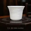 Tasses à thé Ensemble de 6 pièces chinois Qingming Riverside Map White Porcelain Cup Hand Master de bol de relief tridimensionnel