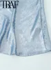 Robes décontractées feuilles d'étain étincelantes Tissu Femme Robe courte col balançante sans manches arrière sans dos slim femelle 2024 Mini y2k