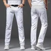 Herren Jeans Frühling und Sommer weiß weicher Stretch Denim Männer Mode Casual Classic Style Slim Hosen Männliche Marke Advanced Hosen