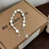 Bangle S925 Sterling Silver Rock Womens Engot Doudouins Miniature Design Simple Versatile Hand Bijoux haut de gamme bijoux Q240506