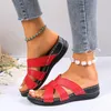 Slippers Flip Flops Summer Women'S Wedge Heeled Thick Soled With Bow Decoration Fish Mouth Sandalias De Mujeres En Oferta