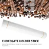 Decorative Flowers 100 PCS Receptacle Inserts Floral Bouquet Silicone Whisk Chocolate Stick