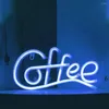 Table Lamps Led Neon Light Holiday Night Lamp Coffee Letter Sign Battery-powered With Flicker-free For Eye-catching
