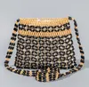 Женские сумки на плечо пляжные деревянные бусины для бисера в ручной сумочке