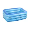 Opblaasbaar zwembad vierkant kinderen kinderen thuisgebruik peddelreservoir draagbare opvouwbare volwassen badbad 240506