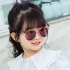 Kids Cute Sunglasses Metal Frame Children Sun Glasses Fashion Girls Outdoor Cycling Goggles Party Eyewear Pography Supplies 240423