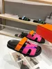 Designer Unisexe chypre sandale techno-sandal avec le logo H confortable sandales fonctionnelles de veau décontractées avec semelle en caoutchouc ergonomique et sangle en boucle réglable 28pu