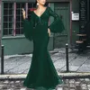 2024 Yeni Tasarımcı Bir Çizgi Elbise Uzun Elbise Kadın Dantel İşlemeli Fishtail Black Fit Gece Elbise Giysileri Elbiseler Kadın Moda Kıyafetleri