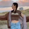 Crop tops à col