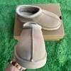 Women Tazz Slifors Tasman Slipisti Castard Mustard Fur Slides Platform Snow Australian Wool Comfort Inverno Dimensioni 35-44