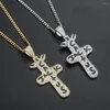 Colliers pendants Copper Personnalise Style Geometric Cross Collier Soulignez l'individualité Hip Hop