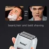 Shavers électriques Original Kemei Fination Fade Rechargeable Rasage électrique Rasage Coiffure Rasoir Electric Razor pour hommes Bald Tête de tête Machine Y240503