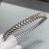 Bangle Classic Design S925 Sterling Silver Rivet Womens Punk Punchisé Mode Brand Luxury Party Bijoux Q240506