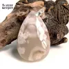 Colares pendentes de alta qualidade flores de cerejeira de cerejeira ágata de pedra de pedra pingente colar de atacado para jóias masculinas para mulheres BF025