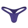 Sexy Solid Color Thongs Low-Rise Einfacher T-Back-Tanga-Blutbeutel-Slips G-String Bikini Unterwäsche Pumpe Mann Tanga für Männer 240506