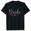 T-shirt maschile Impegno per la festa della festa da sposa Team Bride Squad Squad Tops Maid of Honor Tshirt Bachelorette Hen Party EVJF TS T240506