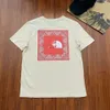 ノースTシャツフェイスデザイナーティーラグジュアリーファッションレタープリントメンズTシャツ新しいブランドカップルフラワーメンズとレディース半袖Tシャツ