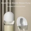 Электрический насос грудного насоса Бесплатный носимый молочный насос для грудного вскармливания молоко насос с низким уровнем шума с 150 мл молока Коллектор БПА без BPA 240506