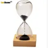 Uhren Holzglas + Eisenpulver Sand Blüte magnetische Sanduhr mit Verpackungsrohre 13,5 x 5,5 cm Holzsitzgeschenke Geschenke Geschenke Geschenke