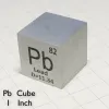 Miniatyrer 1 '' element periodisk bord kub densitet metall kubik 25,4 mm titan kol zink bly vismut molybden tennjärn krom volfram