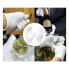 Handskar 12 par vita bomullshandskar för torra händer fuktgivande ekseminspektionsarbete som serverar handskar tvättbara stretchbara tyghandskar