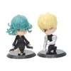 Action Toy Figures 6pcs/Set 10 cm PVC Figura One Punch Man SAITAMA GENOS TATSUMAKI Garou Figurina MANGA COLLETTI GIOCHI TAMBINI MODELLO T240506