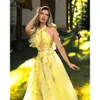 Prom sexy Halfter 3D-florale Meerjungfrau Kleider a-line hohle Applikationen Perlenfalten Rückenfreier maßgeschneiderter formaler Partykleid Vestido de Noite