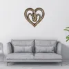 Figurines décoratifs pendant mur de mode application large légère pending heart mains décor art amour sculpture