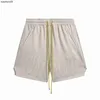 Rhude high -end designer shorts voor lente/zomer nieuwe brief borduurmensen en dames casual sport snel droge shorts met 1: 1 originele labels