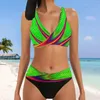 Costumi da bagno femminile di alta qualità in costume da bagno a 2 pezzi set normale stampato 3D Sports Beach Vacation S-5XL